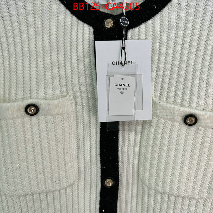 Clothing-Chanel replica wholesale ID: CA4305 $: 125USD