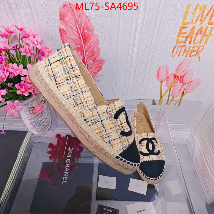 Women Shoes-Chanel how to find designer replica ID: SA4695 $: 75USD