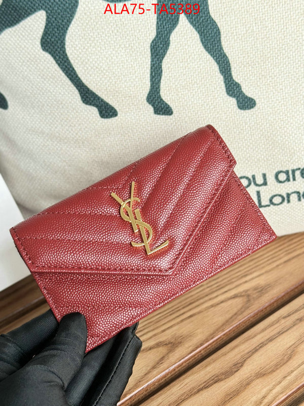 YSL Bags(TOP)-Wallet- high quality customize ID: TA5389 $: 75USD,