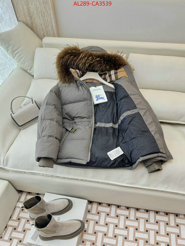 Down jacket Women-Burberry the highest quality fake ID: CA3539 $: 289USD