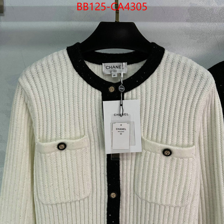 Clothing-Chanel replica wholesale ID: CA4305 $: 125USD