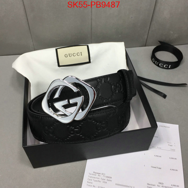 Belts-Gucci top quality fake ID: PB9487 $: 55USD