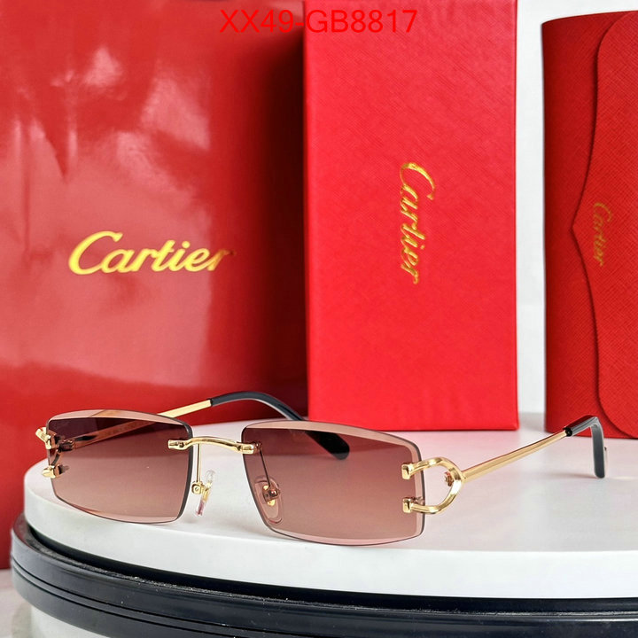 Glasses-Cartier we provide top cheap aaaaa ID: GB8817 $: 49USD