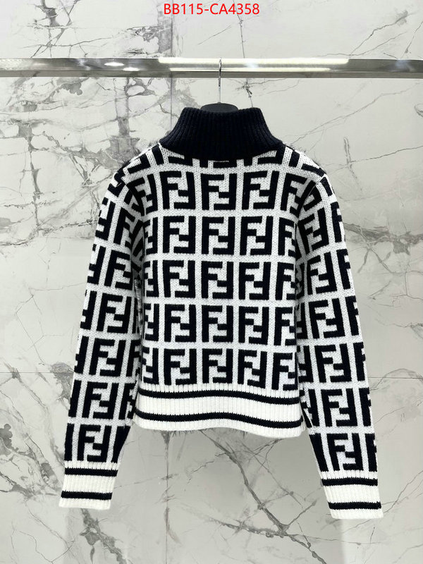 Clothing-Fendi high quality designer ID: CA4358 $: 115USD