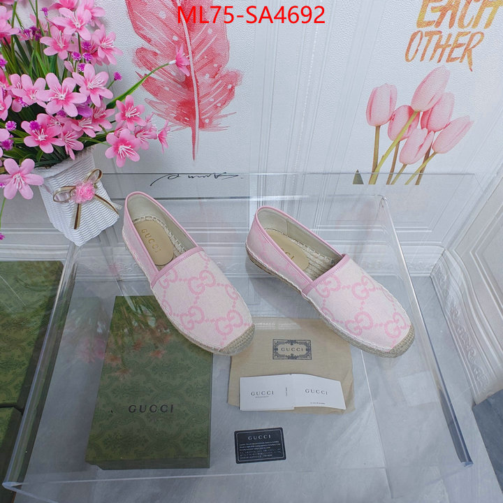 Women Shoes-Gucci aaaaa+ class replica ID: SA4692 $: 75USD