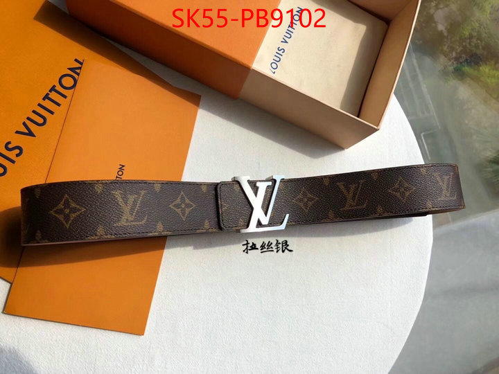 Belts-LV replica aaaaa designer ID: PB9102 $: 55USD