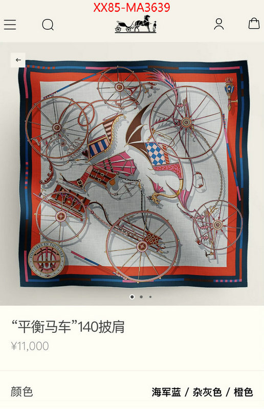 Scarf-Hermes china sale ID: MA3639 $: 85USD