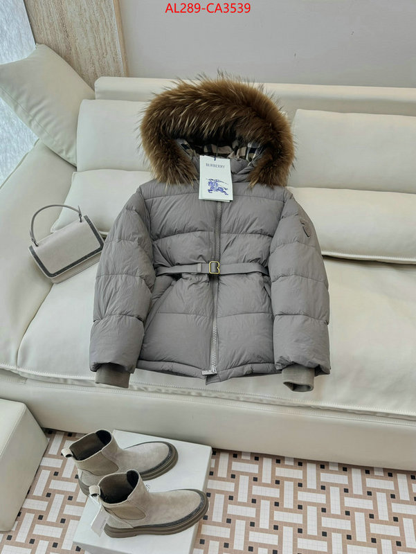 Down jacket Women-Burberry the highest quality fake ID: CA3539 $: 289USD