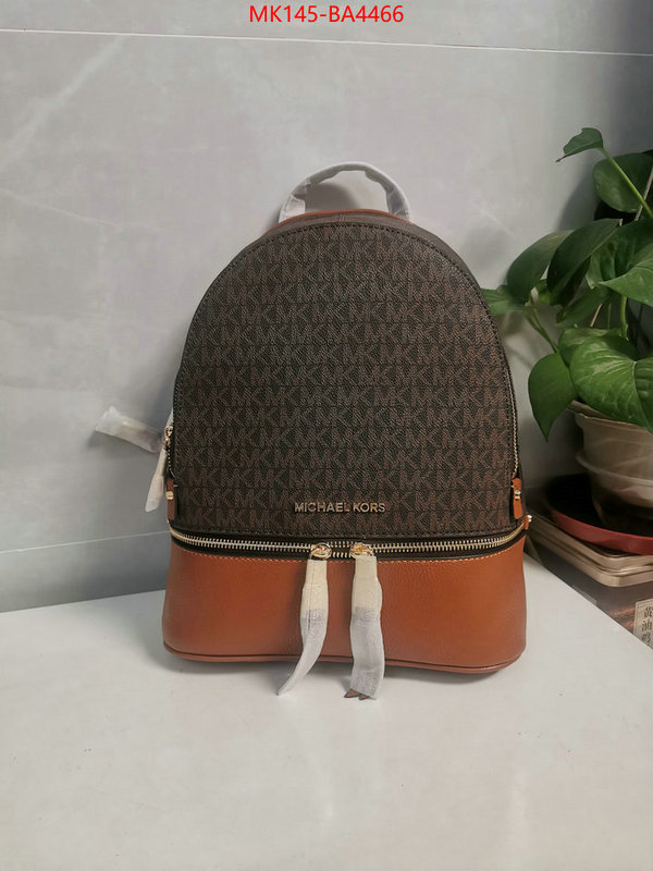 Michael Kors Bags(4A)-Backpack- the highest quality fake ID: BA4466 $: 145USD,