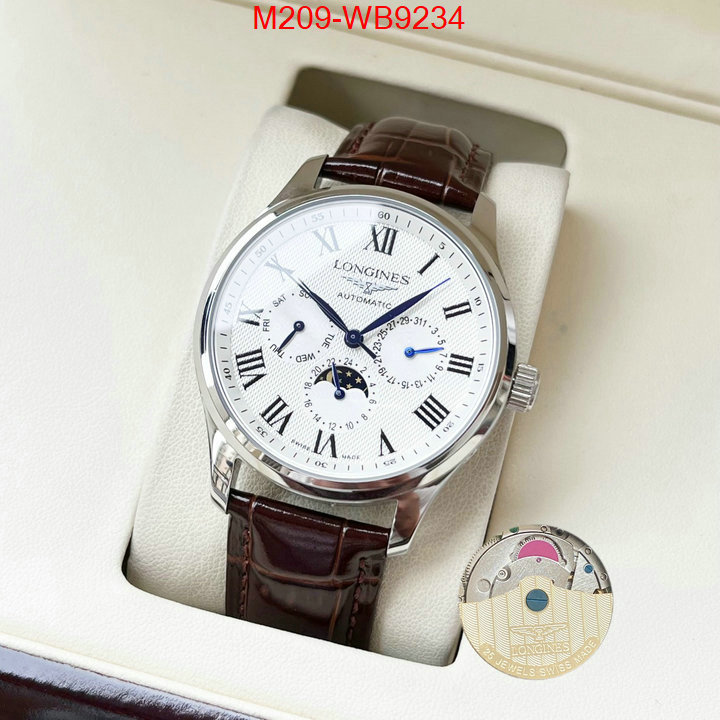 Watch(TOP)-Longines mirror copy luxury ID: WB9234 $: 209USD