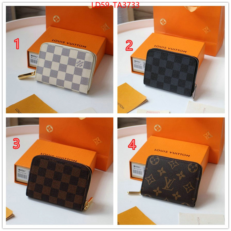 LV Bags(TOP)-Wallet 2024 perfect replica designer ID: TA3733 $: 59USD,