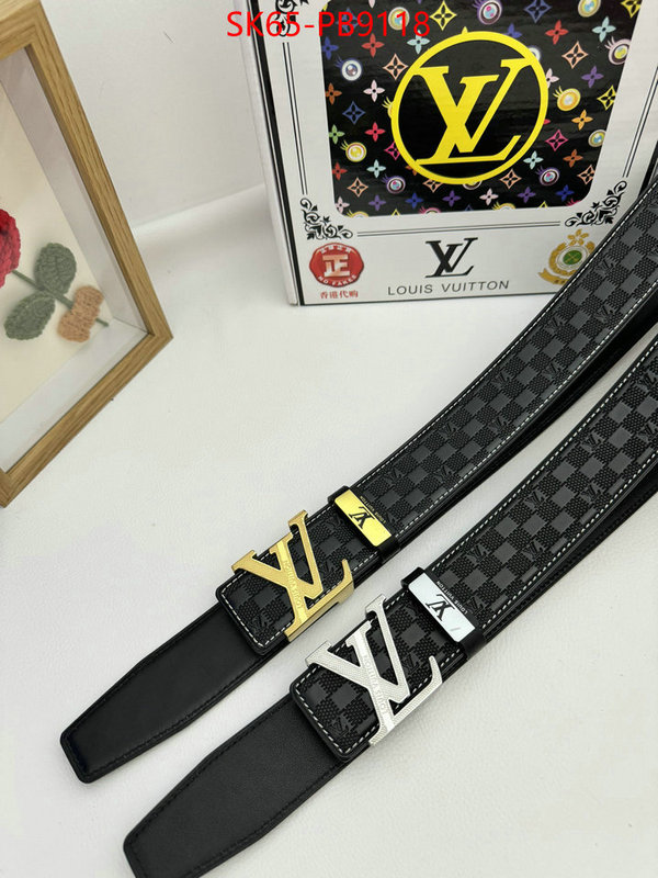 Belts-LV fashion designer ID: PB9118 $: 65USD