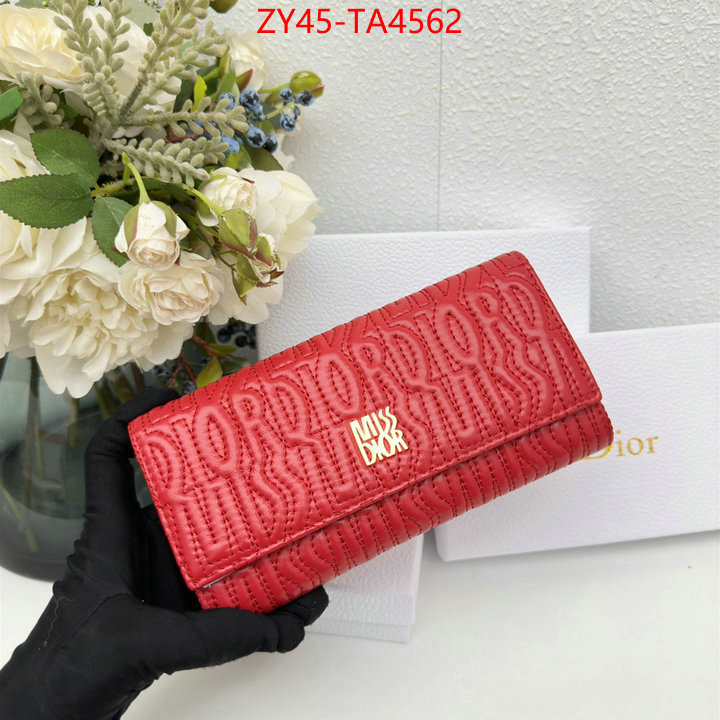 Dior Bags(4A)-Wallet- outlet 1:1 replica ID: TA4562 $: 45USD,