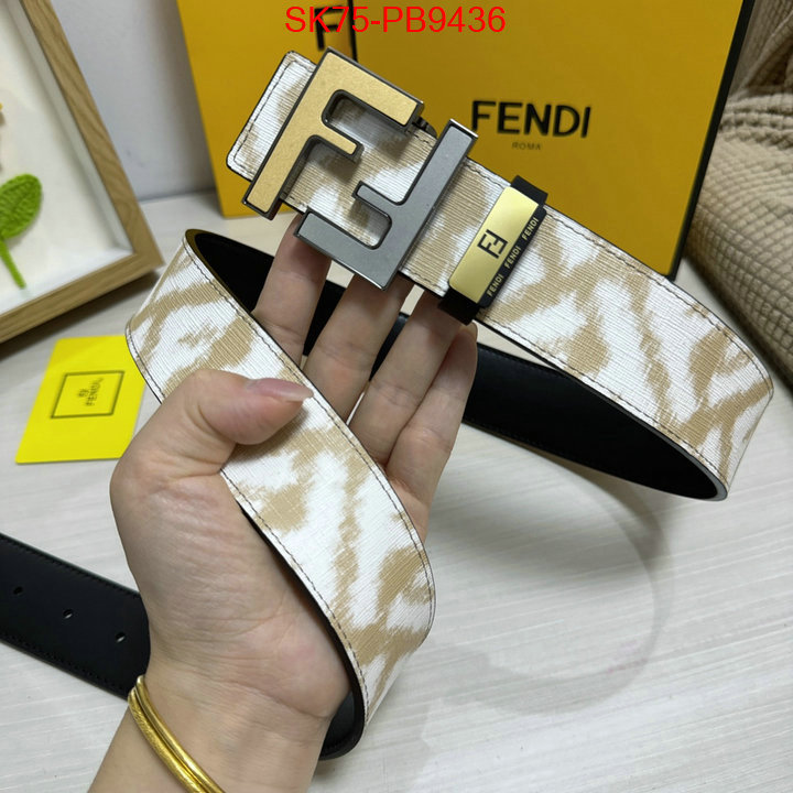 Belts-Fendi aaaaa customize ID: PB9436 $: 75USD