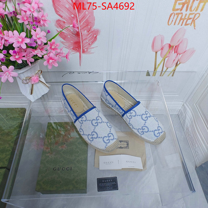 Women Shoes-Gucci aaaaa+ class replica ID: SA4692 $: 75USD