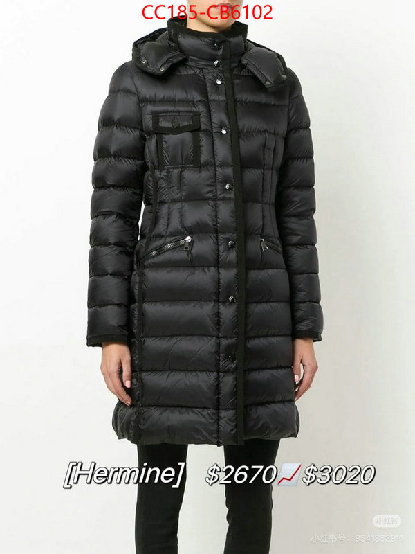 Down jacket Women-Moncler is it ok to buy ID: CB6102 $: 185USD