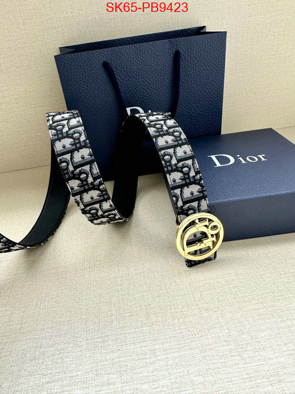 Belts-Dior replcia cheap ID: PB9423 $: 65USD