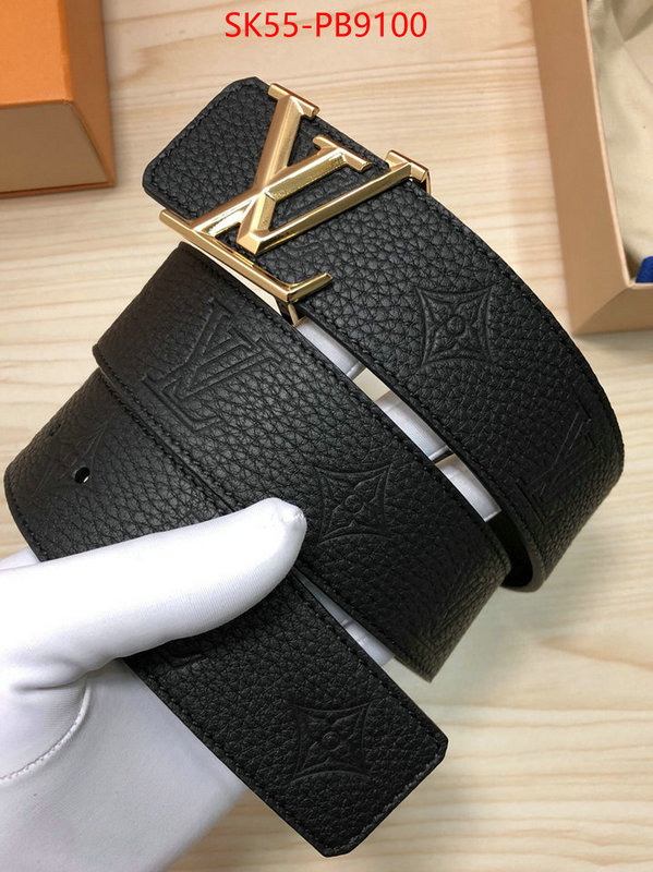 Belts-LV new designer replica ID: PB9100 $: 55USD