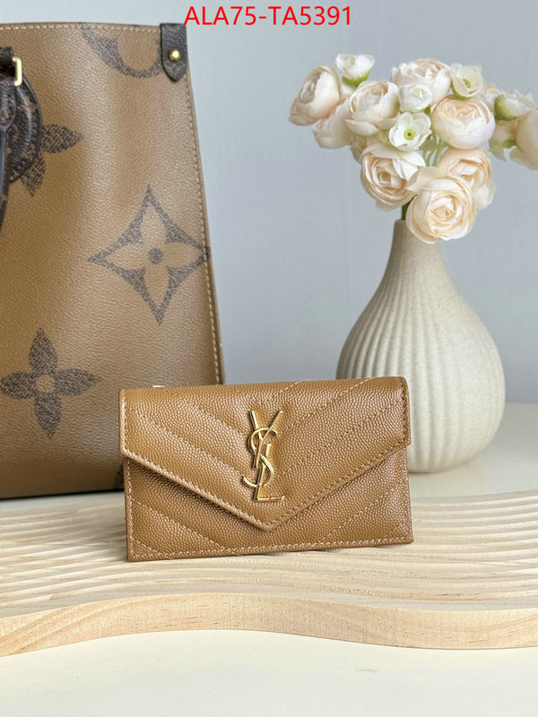 YSL Bags(TOP)-Wallet- best quality fake ID: TA5391 $: 75USD,