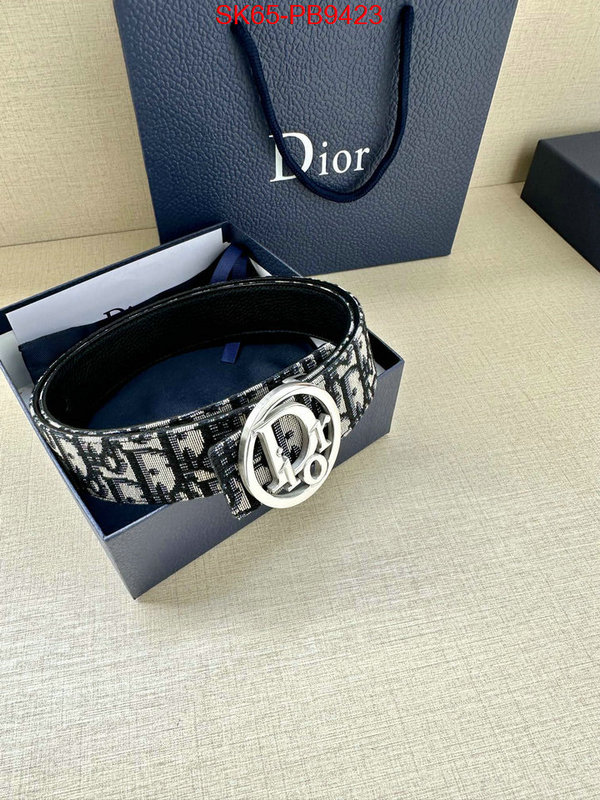 Belts-Dior replcia cheap ID: PB9423 $: 65USD