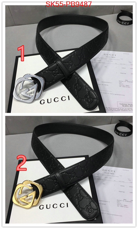 Belts-Gucci top quality fake ID: PB9487 $: 55USD