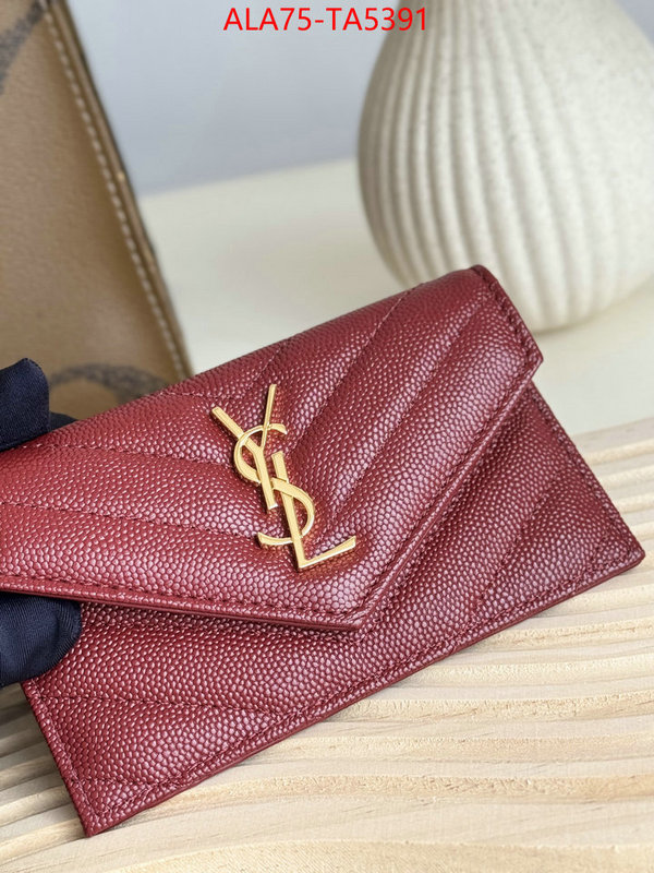 YSL Bags(TOP)-Wallet- best quality fake ID: TA5391 $: 75USD,