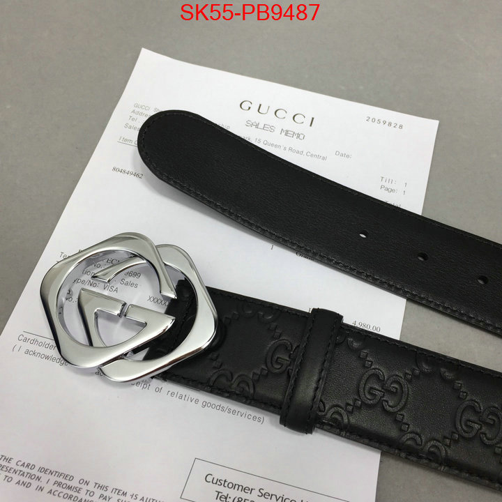 Belts-Gucci top quality fake ID: PB9487 $: 55USD