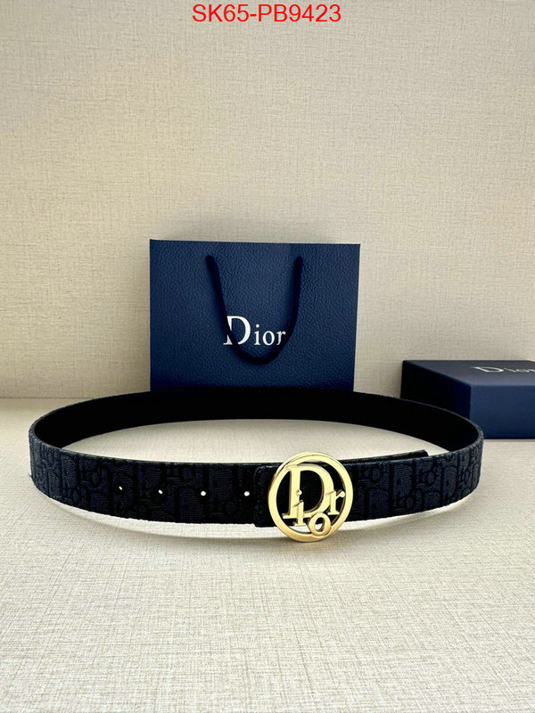 Belts-Dior replcia cheap ID: PB9423 $: 65USD