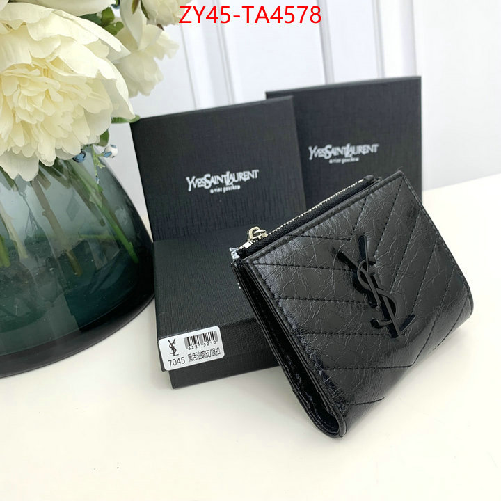 YSL Bags(4A)-Wallet- designer ID: TA4578 $: 45USD,