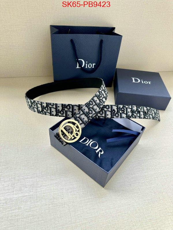 Belts-Dior replcia cheap ID: PB9423 $: 65USD