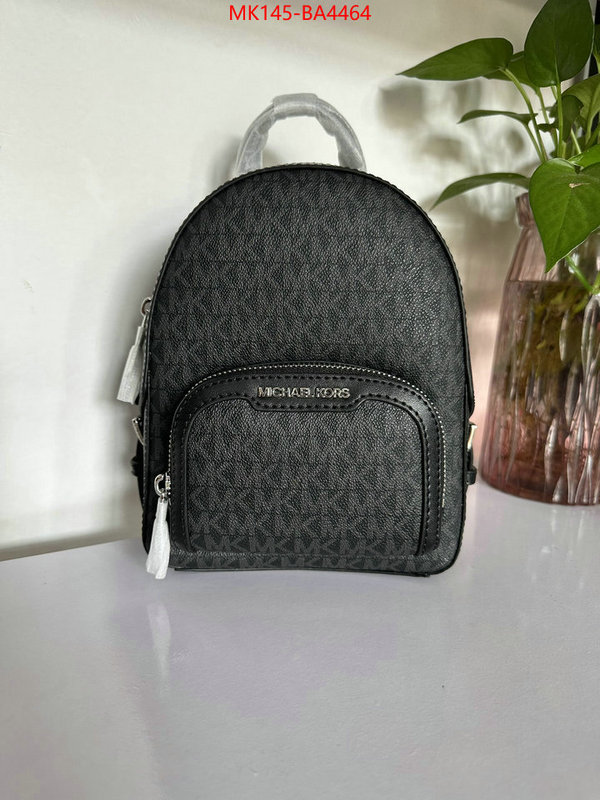 Michael Kors Bags(TOP)-Backpack- top quality fake ID: BA4464 $: 145USD,