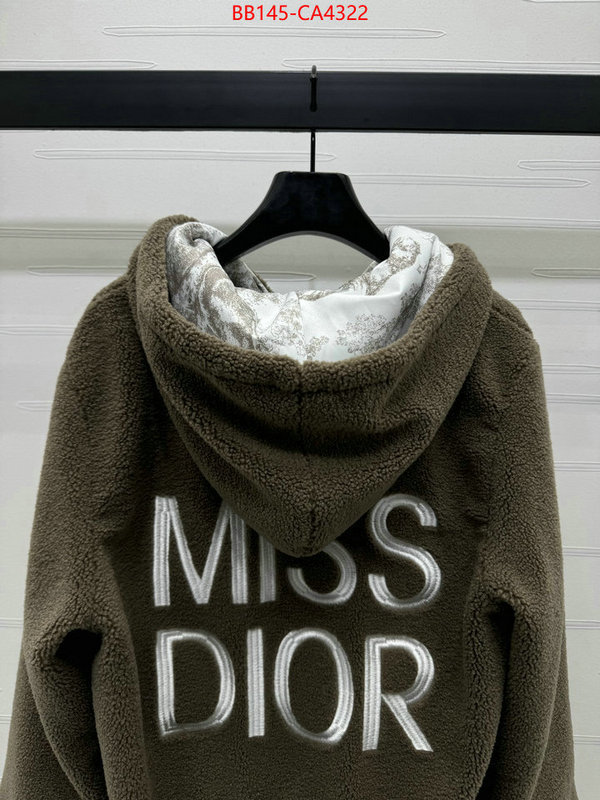 Clothing-Dior the best quality replica ID: CA4322 $: 145USD