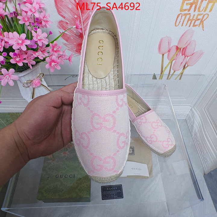 Women Shoes-Gucci aaaaa+ class replica ID: SA4692 $: 75USD