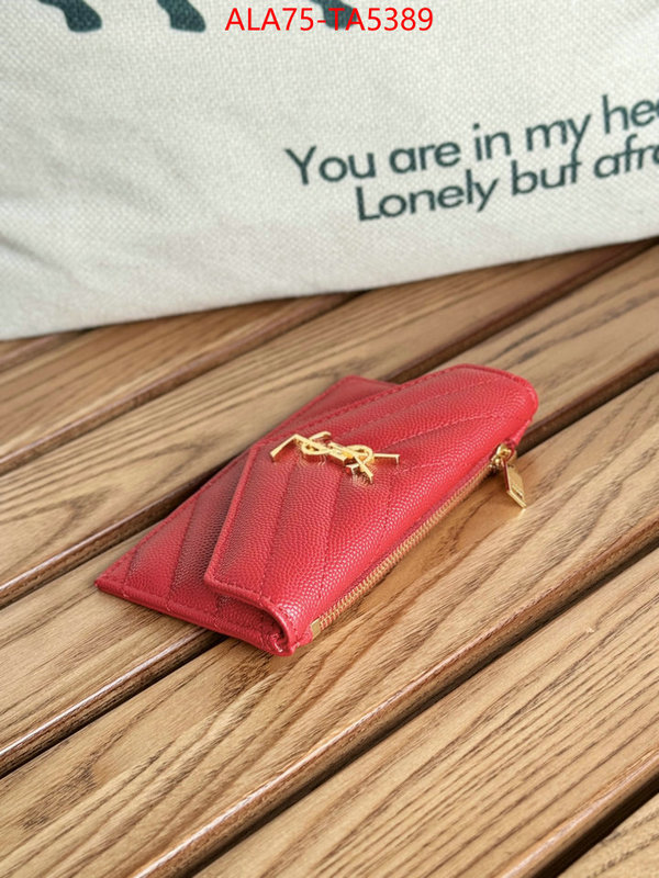 YSL Bags(TOP)-Wallet- high quality customize ID: TA5389 $: 75USD,