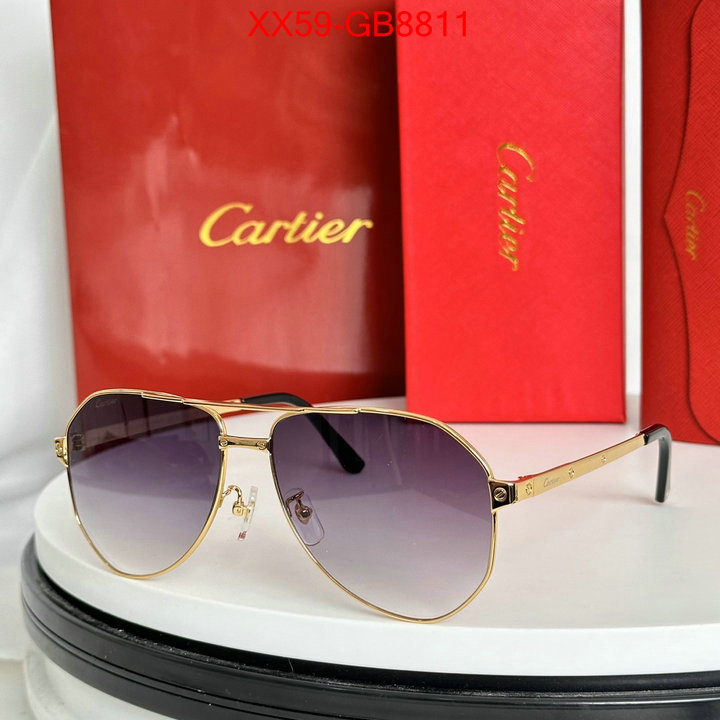 Glasses-Cartier high quality 1:1 replica ID: GB8811 $: 59USD