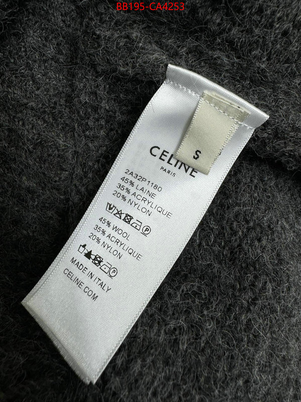 Clothing-Celine high quality 1:1 replica ID: CA4253 $: 195USD