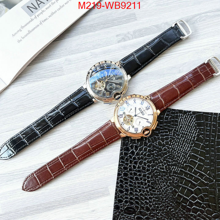 Watch(TOP)-Cartier cheap replica ID: WB9211 $: 219USD