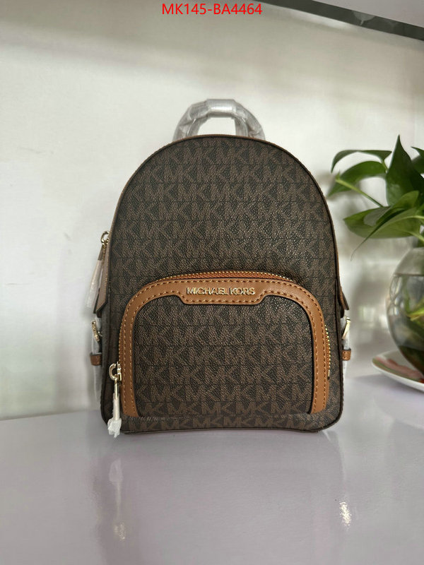 Michael Kors Bags(TOP)-Backpack- top quality fake ID: BA4464 $: 145USD,