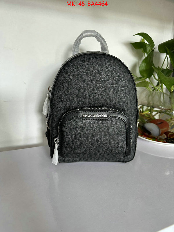 Michael Kors Bags(TOP)-Backpack- top quality fake ID: BA4464 $: 145USD,