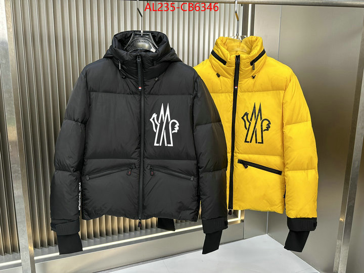 Down jacket Men-Moncler brand designer replica ID: CB6346 $: 235USD