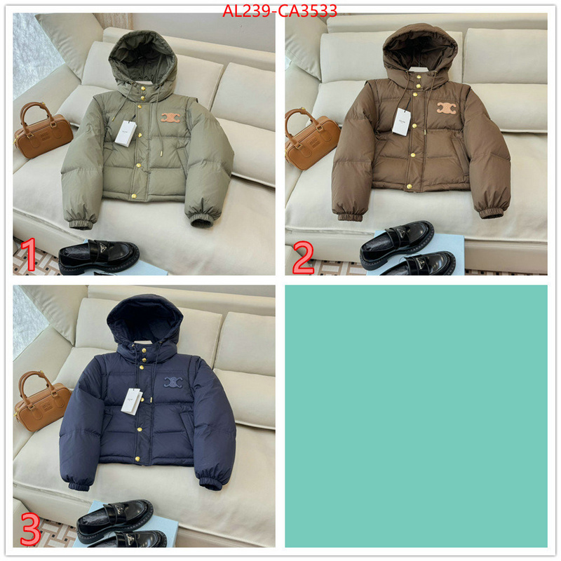 Down jacket Women-Celine designer 1:1 replica ID: CA3533 $: 239USD