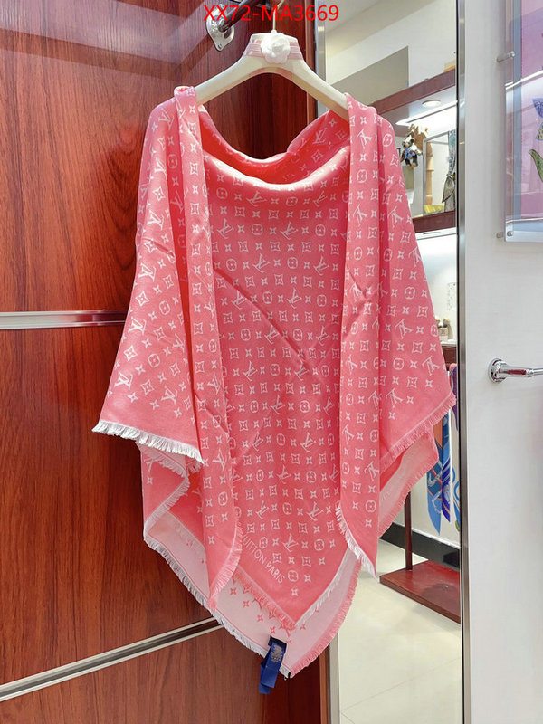 Scarf-LV top quality fake ID: MA3669 $: 72USD