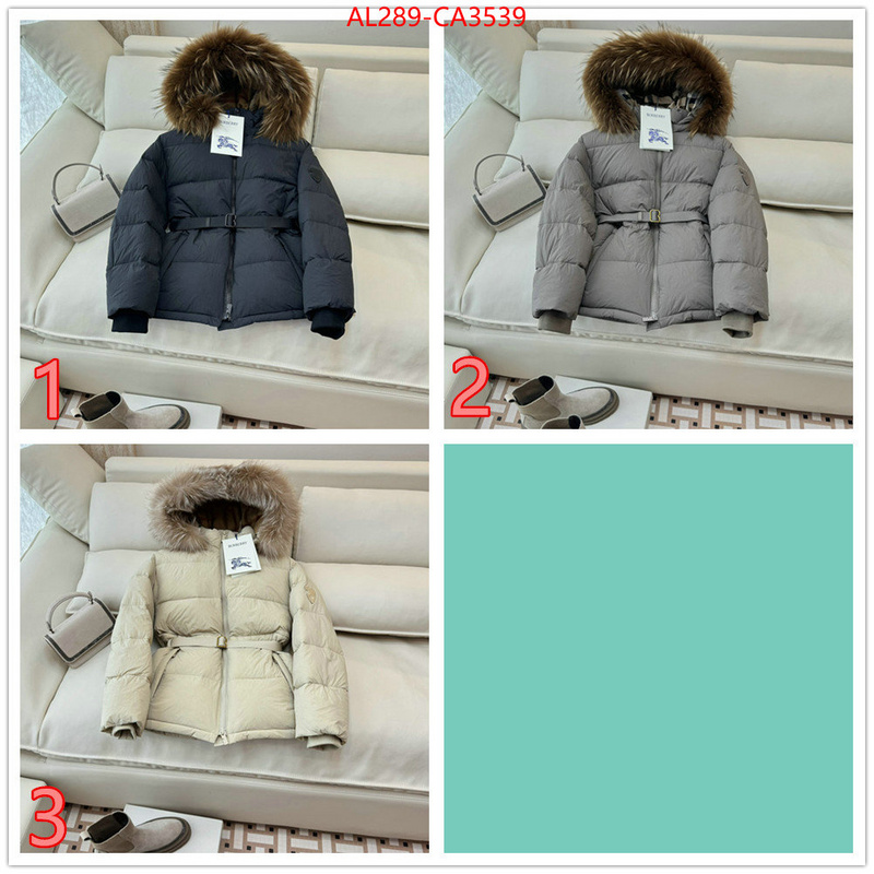 Down jacket Women-Burberry the highest quality fake ID: CA3539 $: 289USD