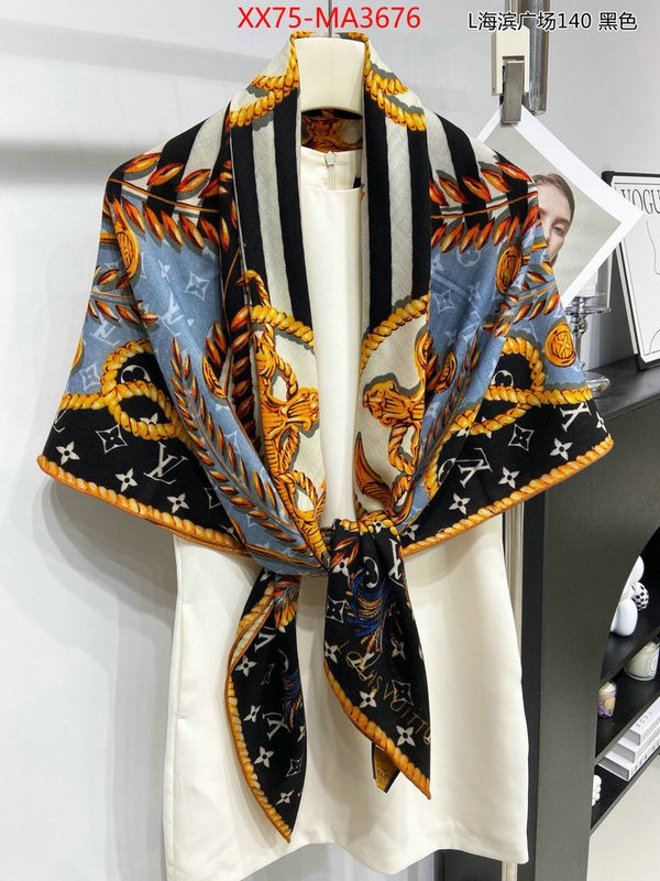 Scarf-LV luxury fashion replica designers ID: MA3676 $: 75USD