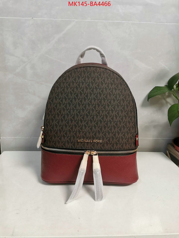 Michael Kors Bags(4A)-Backpack- the highest quality fake ID: BA4466 $: 145USD,