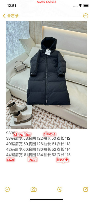 Down jacket Women-MaxMara online sale ID: CA3538 $: 255USD