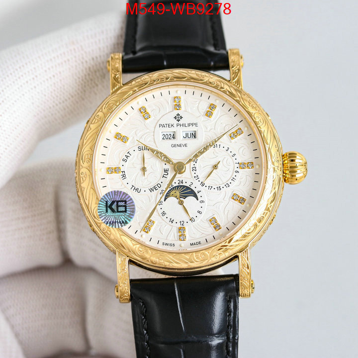 Watch(TOP)-Patek Philippe top quality ID: WB9278 $: 549USD