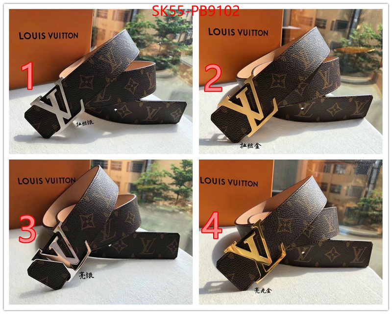 Belts-LV replica aaaaa designer ID: PB9102 $: 55USD