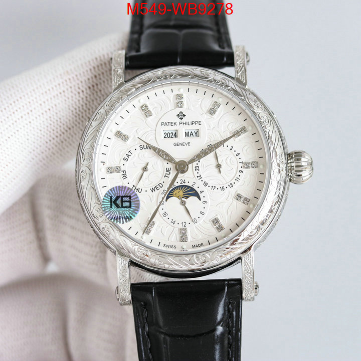 Watch(TOP)-Patek Philippe top quality ID: WB9278 $: 549USD