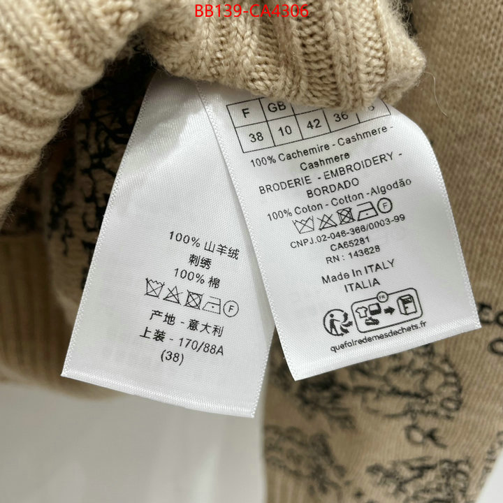 Clothing-Dior shop designer ID: CA4306 $: 139USD